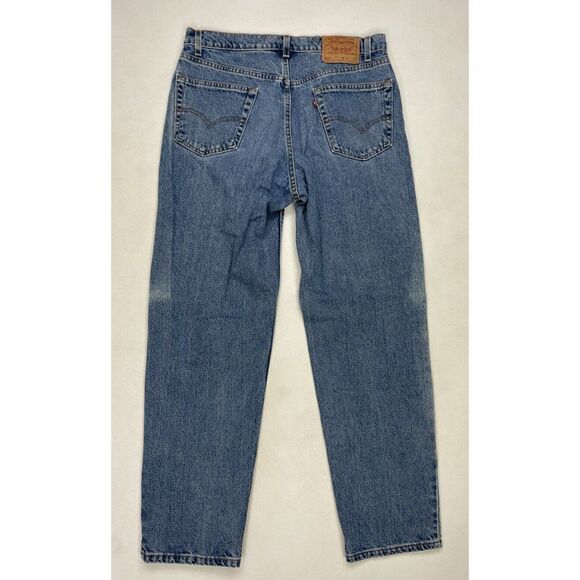 VINTAGE Levi's 550 Denim Jeans Men Size 34 X 31 Blue Tag Size 36 x 32 USA 90s - Picture 5 of 10